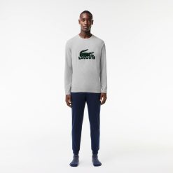 Sous-Vetements & Vetements D'Interieur | LACOSTE Ensemble De Pyjama Long Avec Logo Velours