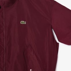 Manteaux & Vestes | LACOSTE Bomber Oversize Fit En Taffetas A Poignets Coteles