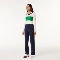 Pantalons & Shorts | LACOSTE Pantalon Paris Fabrique En France Avec Bandes Tricotees