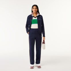 Pantalons & Shorts | LACOSTE Pantalon Paris Fabrique En France Avec Bandes Tricotees