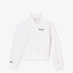 Sweatshirts | LACOSTE Sweatshirt Zippe En Molleton Avec Imprime