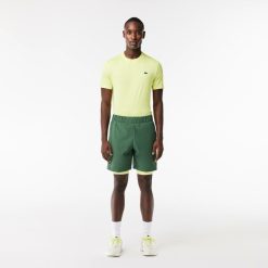 Vetements De Sport | LACOSTE Short Bicolore Homme Lacoste Sport Avec Cycliste Integre