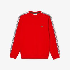 Sweatshirts | LACOSTE Sweatshirt Jogger Homme Classic Fit Avec Bandes Siglees En Molleton