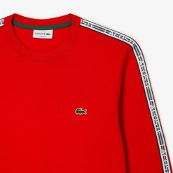 Sweatshirts | LACOSTE Sweatshirt Jogger Homme Classic Fit Avec Bandes Siglees En Molleton