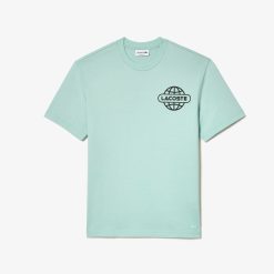 T-Shirts | LACOSTE T-Shirt Imprime En Jersey Epais De Coton