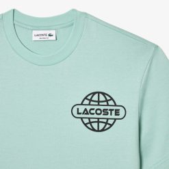 T-Shirts | LACOSTE T-Shirt Imprime En Jersey Epais De Coton