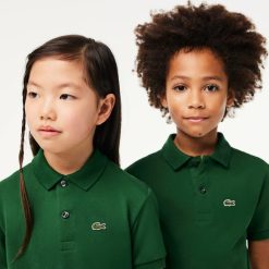 Vetements Fille | LACOSTE Polo Enfant Lacoste Regular Fit En Petit Pique Uni