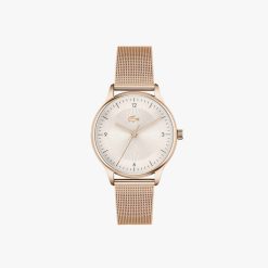 Montres | LACOSTE Montre Lacoste Club 3 Aiguilles Avec Bracelet En Maille Milanaise Rose