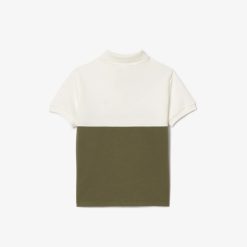 Vetements Fille | LACOSTE Polo Enfant Lacoste Color-Block En Pique De Coton Biologique