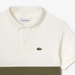 Vetements Fille | LACOSTE Polo Enfant Lacoste Color-Block En Pique De Coton Biologique