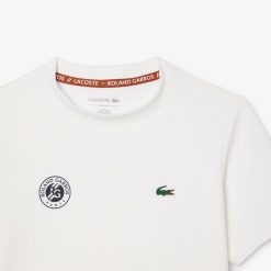 Vetements Fille | LACOSTE T-Shirt Enfant Edition Roland Garros Performance En Jersey Ultra Dry