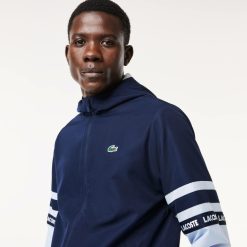 Vetements De Sport | LACOSTE Veste De Survetement Tennis Sportsuit Bande Siglee