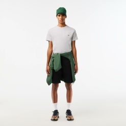 Pantalons & Shorts | LACOSTE Bermuda Slim Fit Uni En Coton Stretch