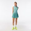 Robes & Jupes | LACOSTE Robe Plissee Femme Tennis Lacoste Sport Avec Shorty Integre