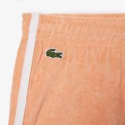 Vetements Fille | LACOSTE Short En Eponge Avec Bandes Contrastees