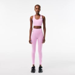 Vetements De Sport | LACOSTE Legging Sport Imprime Lacoste Stretch Ultra-Dry