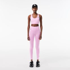 Vetements De Sport | LACOSTE Legging Sport Imprime Lacoste Stretch Ultra-Dry