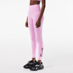 Vetements De Sport | LACOSTE Legging Sport Imprime Lacoste Stretch Ultra-Dry