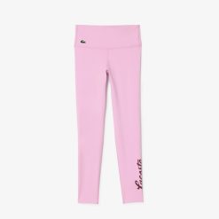 Vetements De Sport | LACOSTE Legging Sport Imprime Lacoste Stretch Ultra-Dry