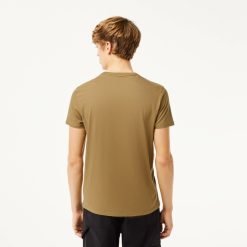 T-Shirts | LACOSTE T-Shirt Col Rond En Jersey De Coton Pima Uni