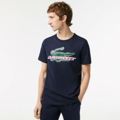 Vetements De Sport | LACOSTE T-Shirt Homme Lacoste Sport Regular Fit En Coton Biologique