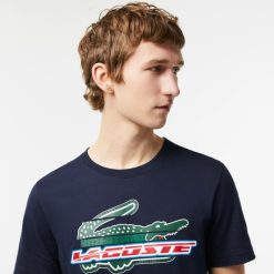 Vetements De Sport | LACOSTE T-Shirt Homme Lacoste Sport Regular Fit En Coton Biologique