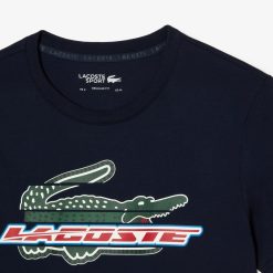 Vetements De Sport | LACOSTE T-Shirt Homme Lacoste Sport Regular Fit En Coton Biologique