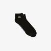 Chaussettes | LACOSTE Chaussettes Basses Lacoste Sport En Coton Stretch Avec Marquage