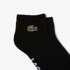 Chaussettes | LACOSTE Chaussettes Basses Lacoste Sport En Coton Stretch Avec Marquage