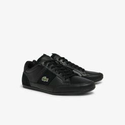 Sneakers | LACOSTE Sneakers Chaymon Bl Homme En Cuir Et En Synthetique Ton Sur Ton