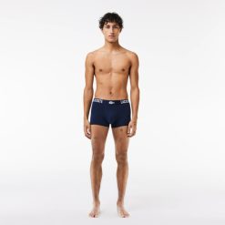 Sous-Vetements & Vetements D'Interieur | LACOSTE Lot De 3 Boxers Courts Homme Lacoste Avec Marquage En Jersey