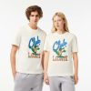 T-Shirts | LACOSTE T-Shirt Relaxed Fit Avec Imprime Signature