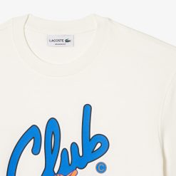 T-Shirts | LACOSTE T-Shirt Relaxed Fit Avec Imprime Signature