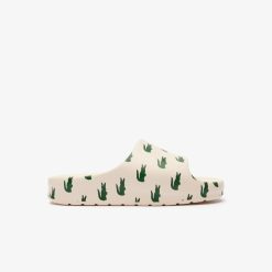 Claquettes & Sandales | LACOSTE Claquettes Serve Slide 2.0 Femme Detail Colore