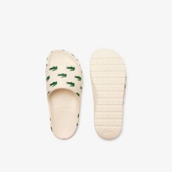 Claquettes & Sandales | LACOSTE Claquettes Serve Slide 2.0 Femme Detail Colore