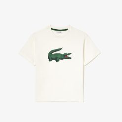 Vetements Garcon | LACOSTE T-Shirt Avec Imprime Graphique En Coton