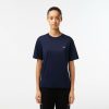 T-Shirts | LACOSTE T-Shirt A Col Rond En Coton Premium