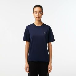 T-Shirts | LACOSTE T-Shirt A Col Rond En Coton Premium