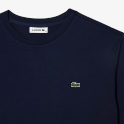 T-Shirts | LACOSTE T-Shirt A Col Rond En Coton Premium