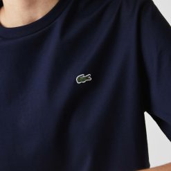 T-Shirts | LACOSTE T-Shirt A Col Rond En Coton Premium