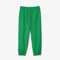 Pantalons & Shorts | LACOSTE Pantalon De Survetement Sportsuit Taffetas Imprime Monogramme