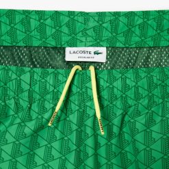 Pantalons & Shorts | LACOSTE Pantalon De Survetement Sportsuit Taffetas Imprime Monogramme