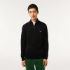 Pullovers | LACOSTE Pull Zippe A Col Montant En Coton Biologique Uni