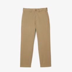 Pantalons & Shorts | LACOSTE Pantalon Chino Fusele En Coton Stretch