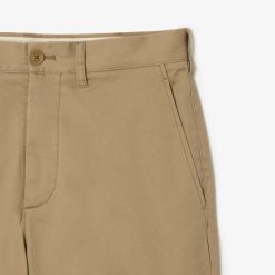 Pantalons & Shorts | LACOSTE Pantalon Chino Fusele En Coton Stretch