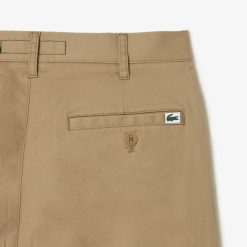 Pantalons & Shorts | LACOSTE Pantalon Chino Fusele En Coton Stretch