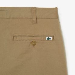 Pantalons & Shorts | LACOSTE Pantalon Chino Fusele En Coton Stretch