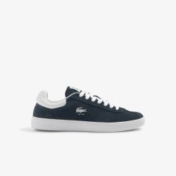 Sneakers | LACOSTE Sneakers Baseshot Homme En Cuir Velours