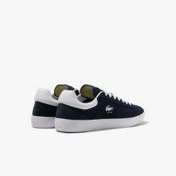 Sneakers | LACOSTE Sneakers Baseshot Homme En Cuir Velours