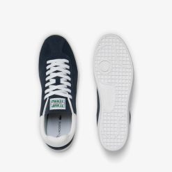 Sneakers | LACOSTE Sneakers Baseshot Homme En Cuir Velours